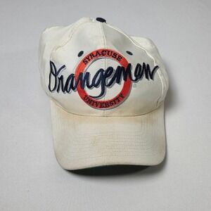 The Game Syracuse Orangemen Hat Mens OSFA Cream Vintage 90s Snapback Cap